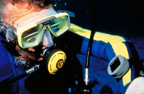 Unterwasser Taucherbrille Computer